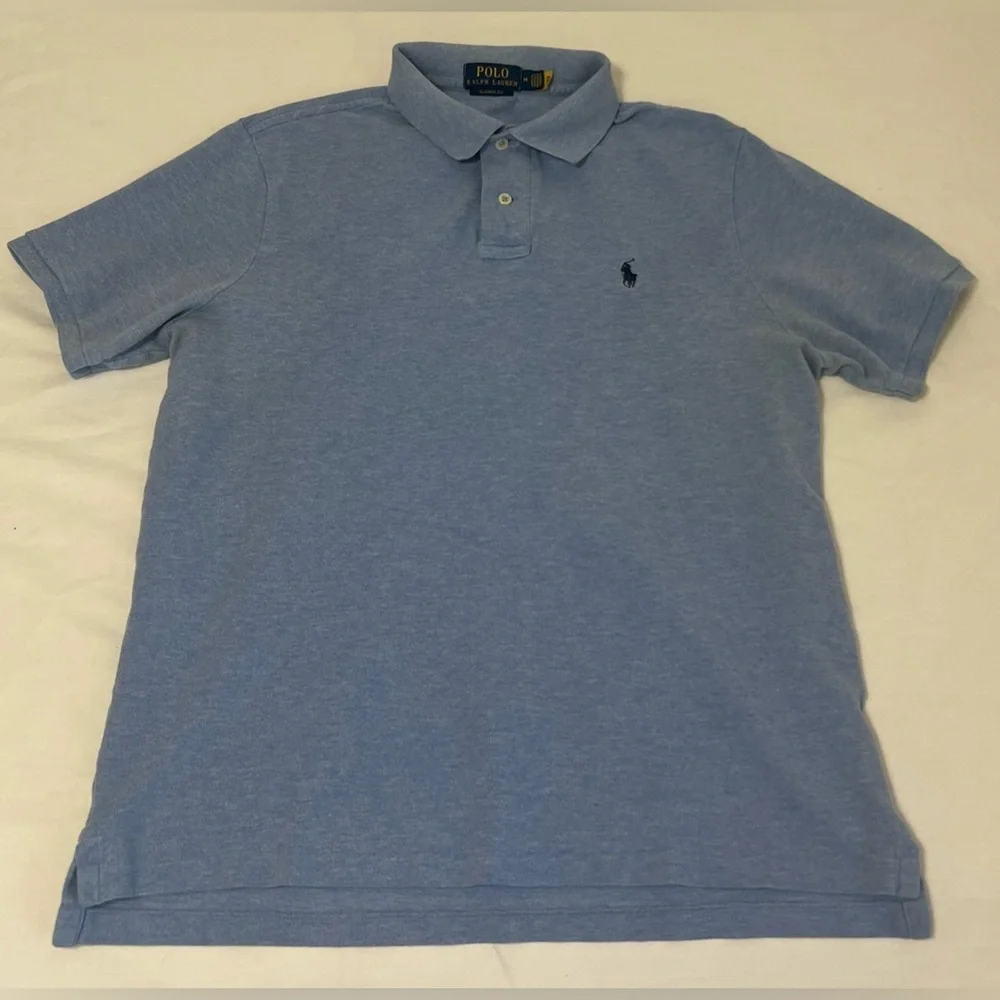 💙 Polo Ralph Lauren Classic Fit Blue Polo Shirt (Men’s Medium)